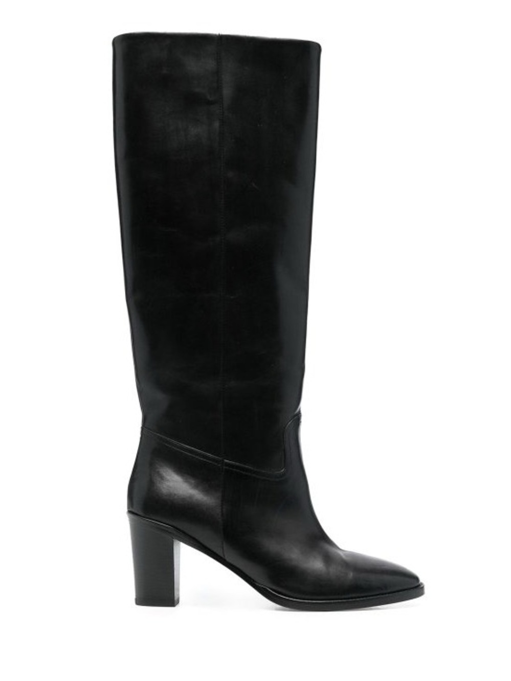 EUC Closed Leather Knee High Boots in Black size US 7